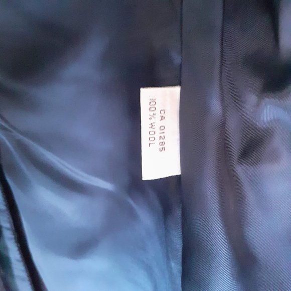 4500cad YSL Pinstripe double breasted navy Blue pure fine wool CEO blazer MEDIUM - Picture 10 of 11